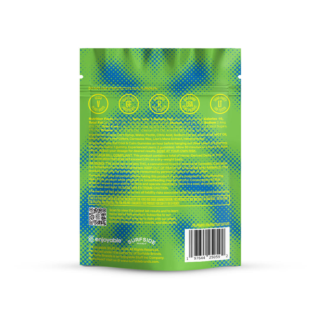 enjoyable Cool & Calm THC/CBD Gummies - Melon Berry 10 MG