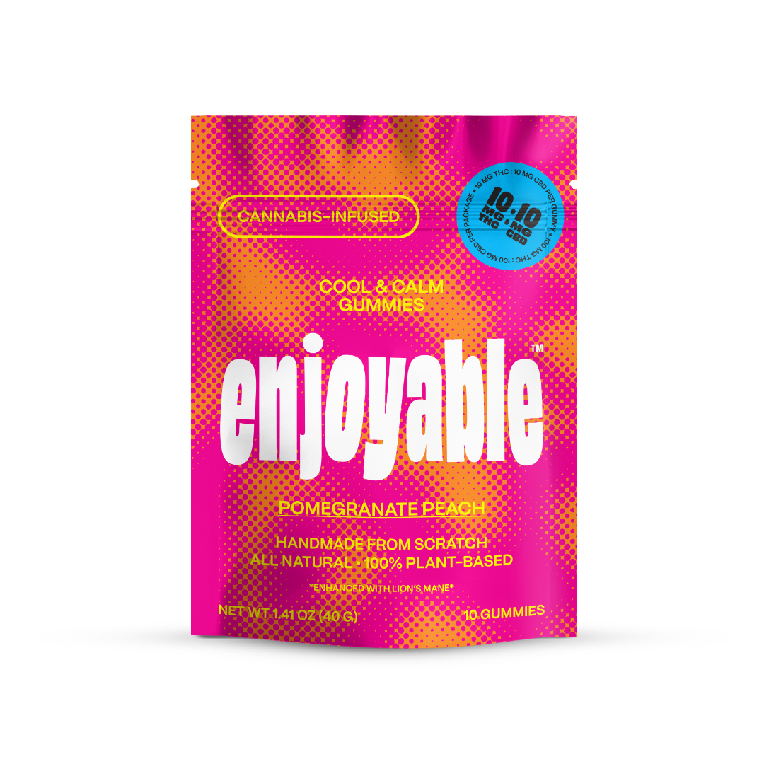 enjoyable THC/CBD Gummies - Pomegranate Peach 10 MG