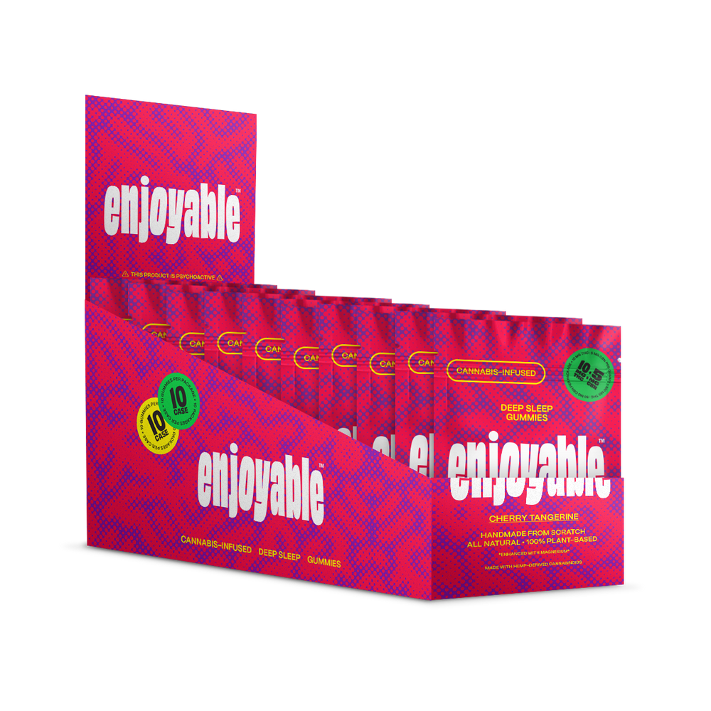enjoyable Deep Sleep THC Gummies - Cherry Tangerine 10 MG