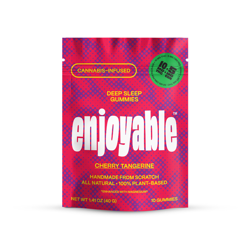enjoyable Deep Sleep THC Gummies - Cherry Tangerine 10 MG