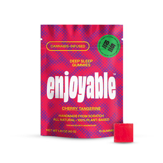 enjoyable Deep Sleep THC Gummies - Cherry Tangerine 10 MG
