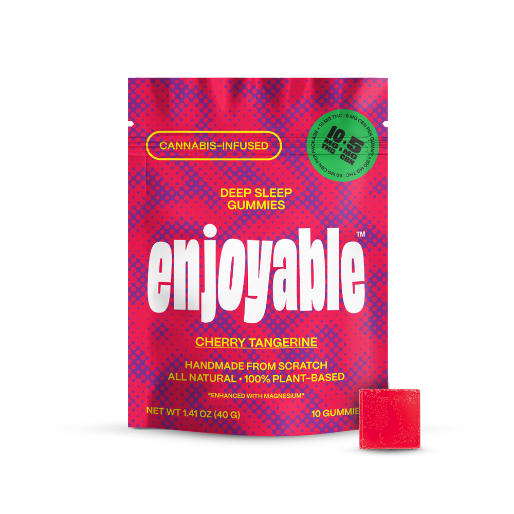 enjoyable Deep Sleep THC Gummies - Cherry Tangerine 10 MG