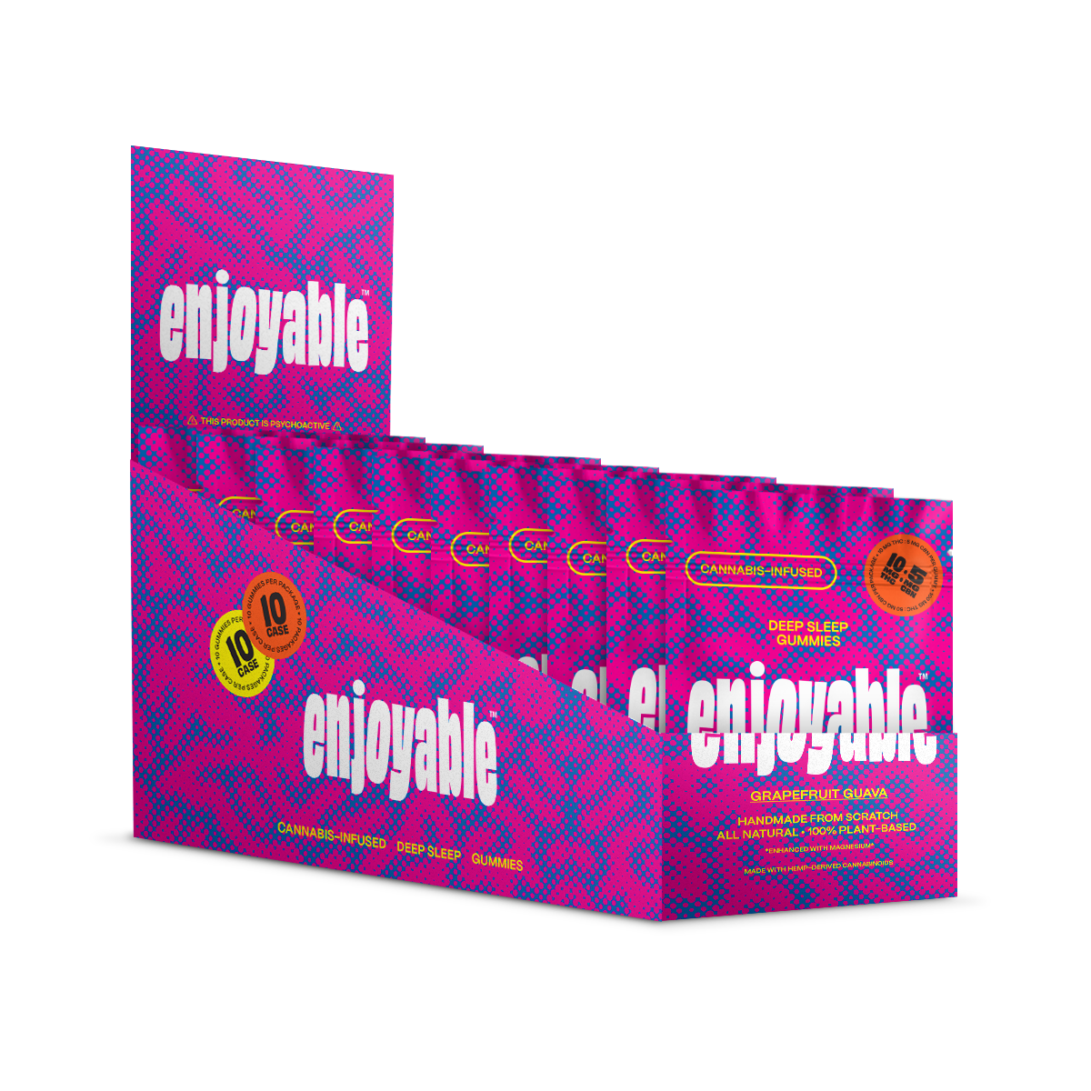 enjoyable Deep Sleep THC Gummies - Grapefruit Guava 10 MG