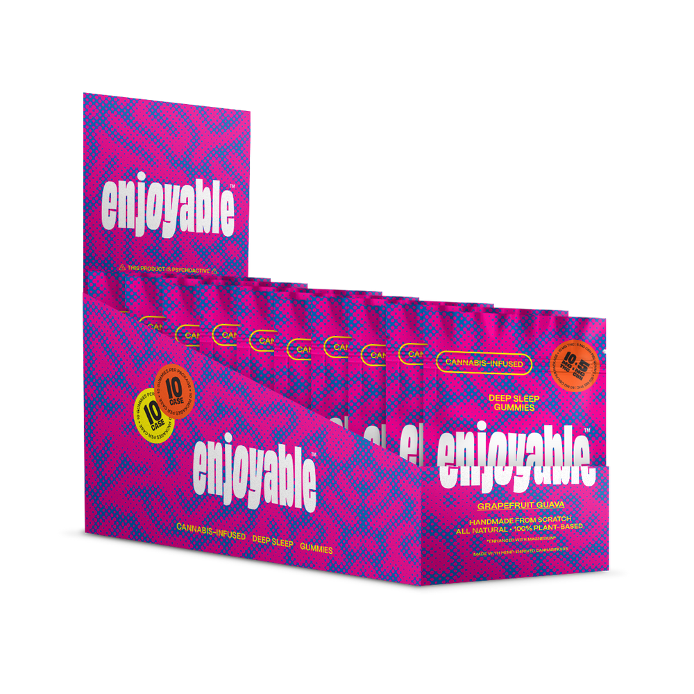 enjoyable Deep Sleep THC Gummies - Grapefruit Guava 10 MG