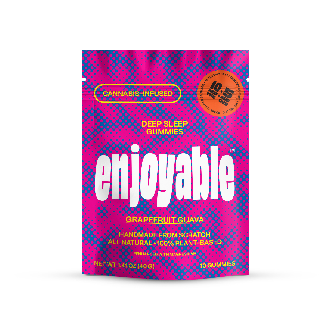 enjoyable Deep Sleep THC Gummies - Grapefruit Guava 10 MG