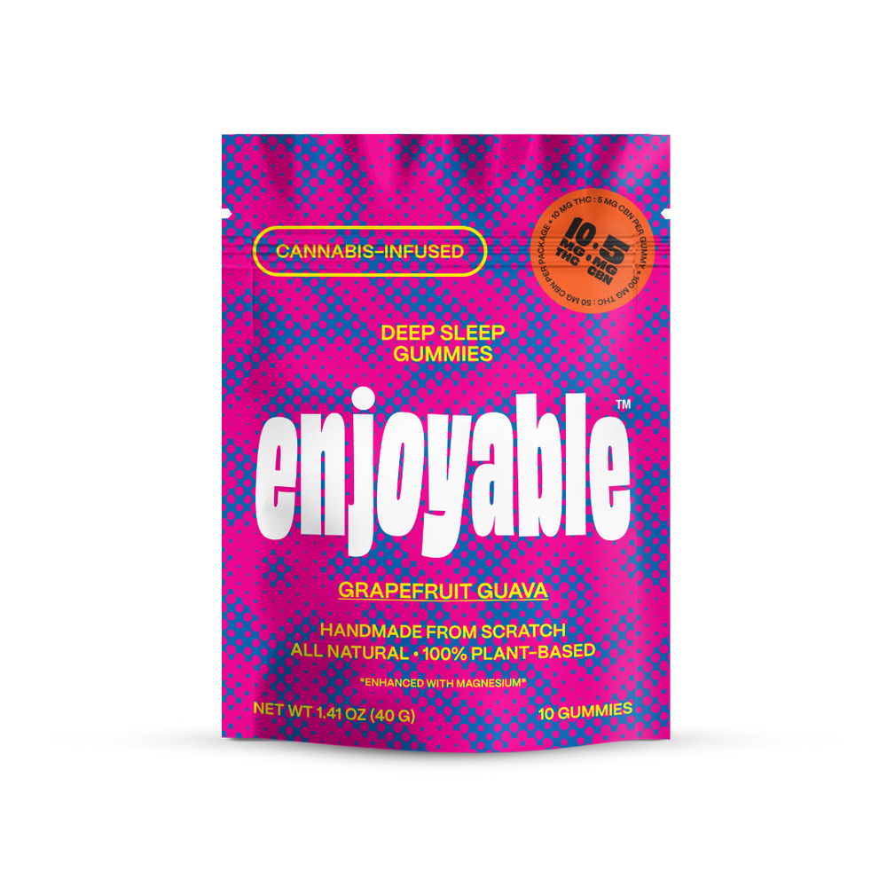 enjoyable Deep Sleep THC Gummies - Grapefruit Guava 10 MG