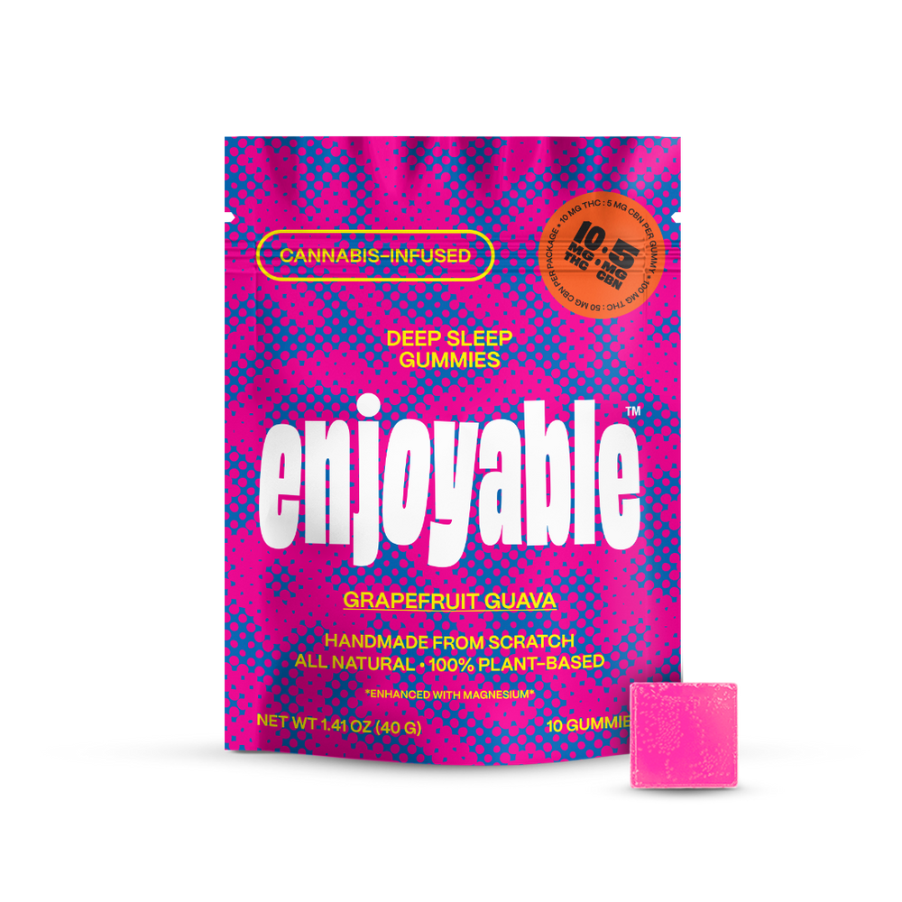 enjoyable Deep Sleep THC Gummies - Grapefruit Guava 10 MG
