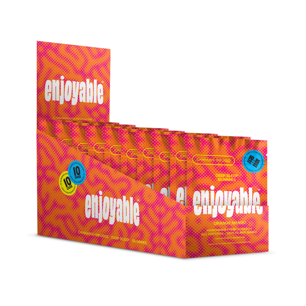enjoyable Deep Sleep THC Gummies - Orange Mango 10 MG