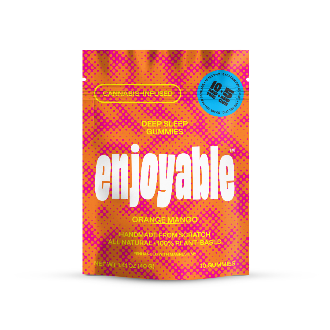 enjoyable Deep Sleep THC Gummies - Orange Mango 10 MG