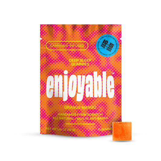 enjoyable Deep Sleep THC Gummies - Orange Mango 10 MG