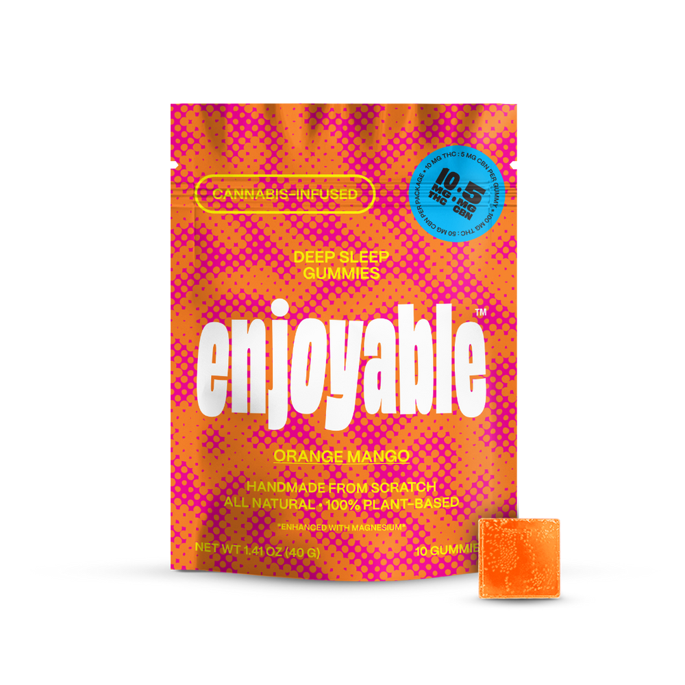enjoyable Deep Sleep THC Gummies - Orange Mango 10 MG