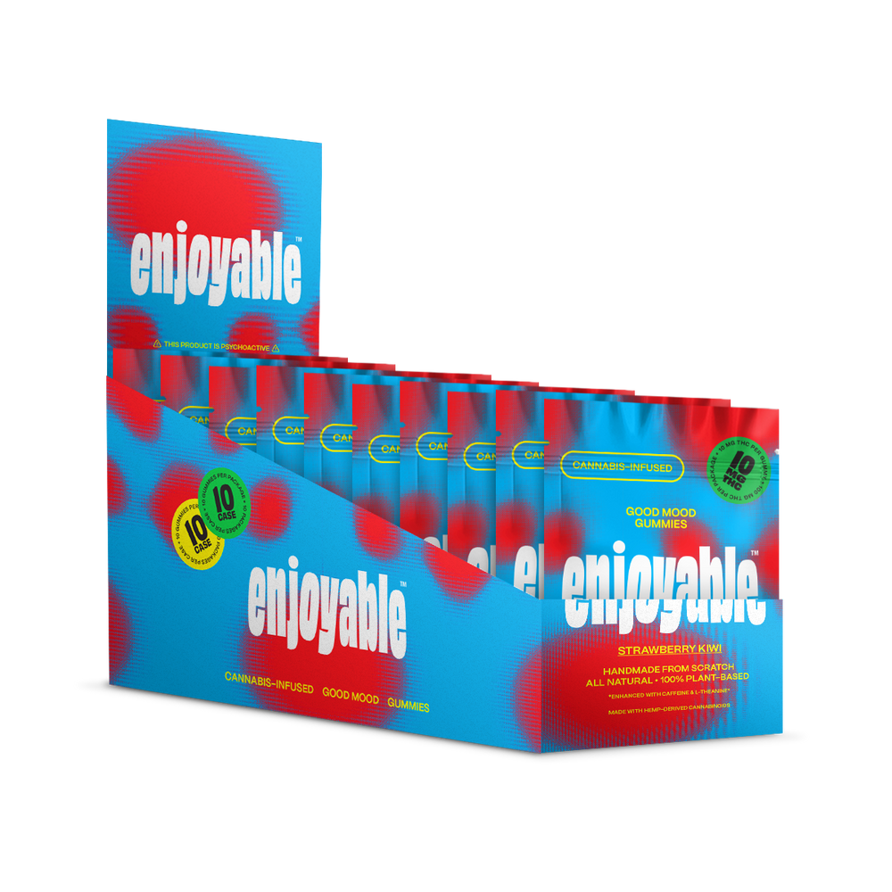 enjoyable Good Mood THC Gummies - Strawberry Kiwi 10 MG