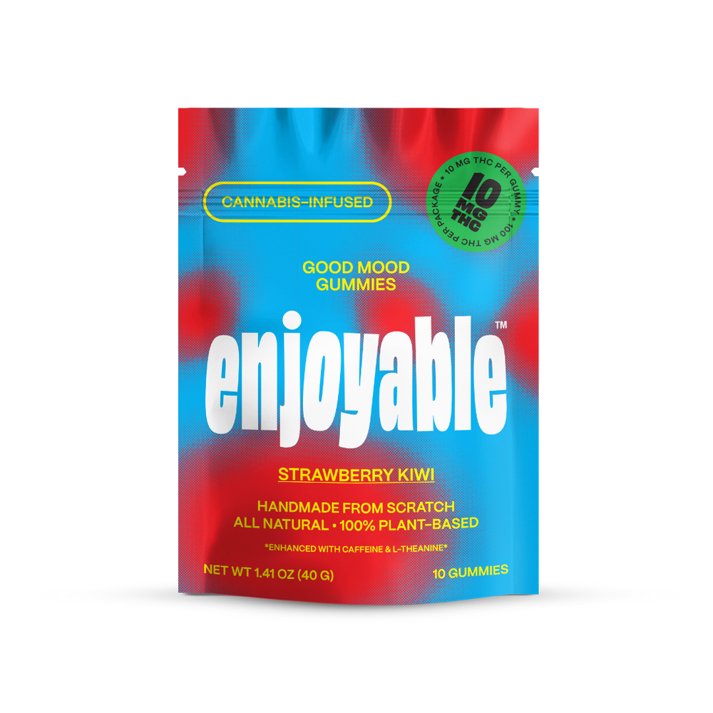 enjoyable Good Mood THC Gummies - Strawberry Kiwi 10 MG