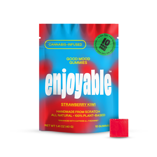 enjoyable Good Mood THC Gummies - Strawberry Kiwi 10 MG