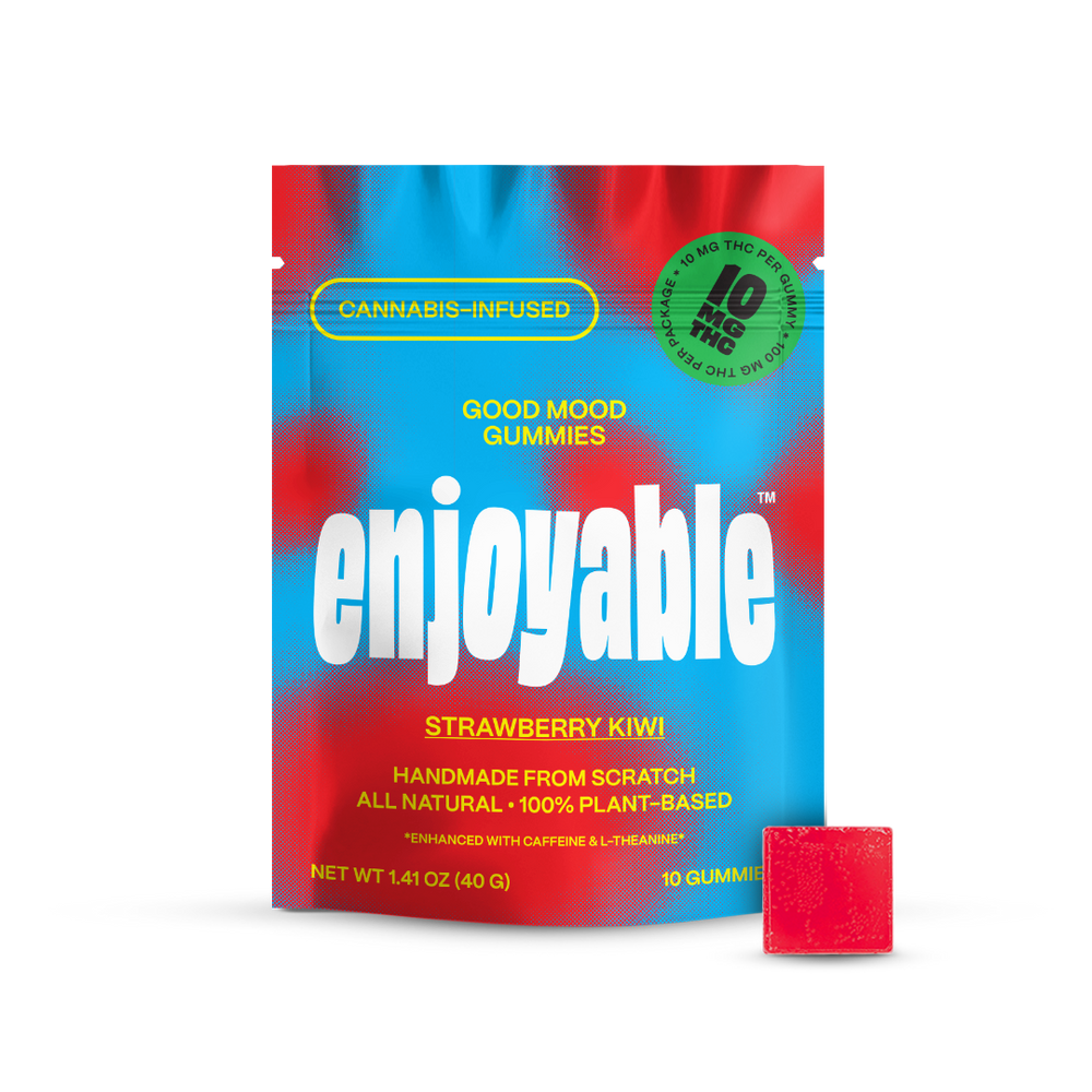 enjoyable Good Mood THC Gummies - Strawberry Kiwi 10 MG