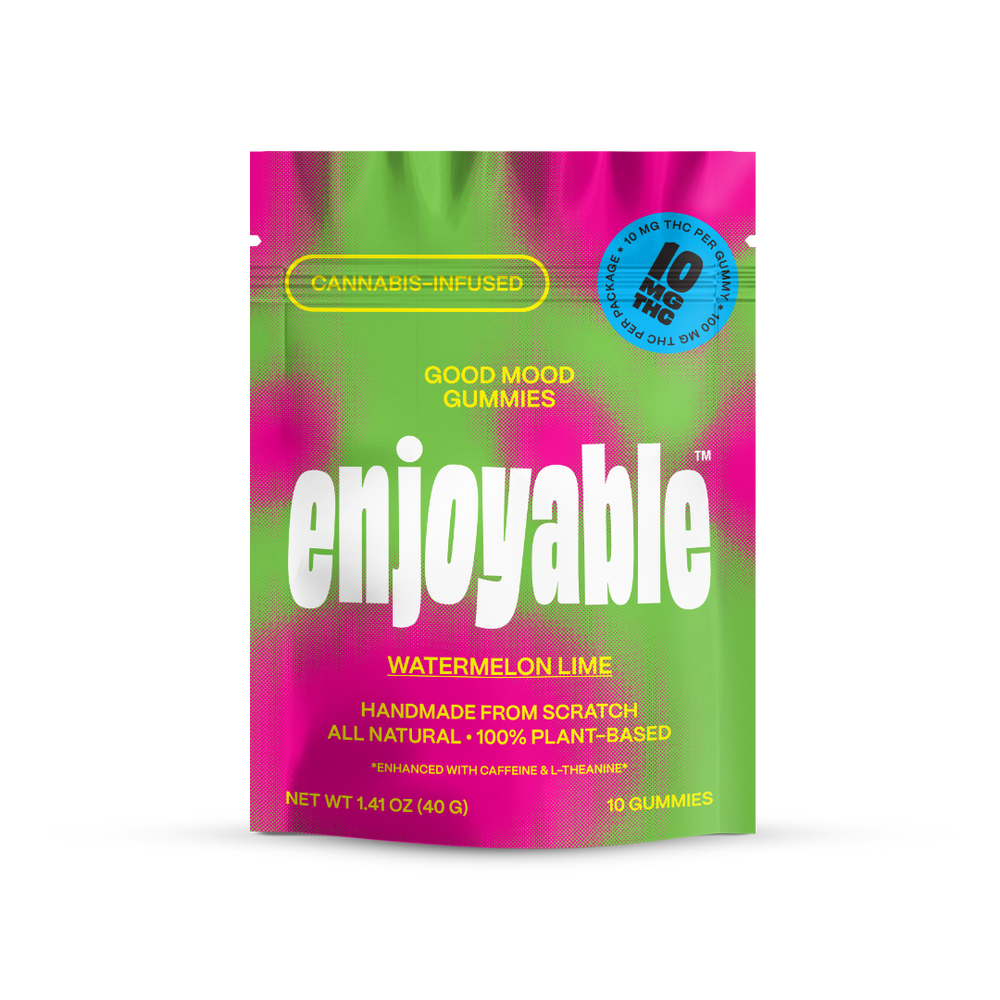 enjoyable Good Mood THC Gummies - Watermelon Lime 10 MG