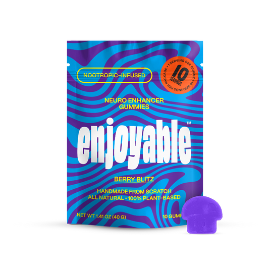 enjoyable Mushroom Gummies - Berry Blitz 10 Count