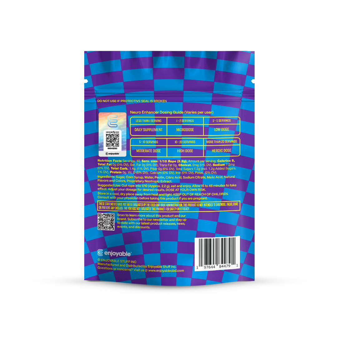enjoyable Mushroom Sour Rope - Blueberry Blast