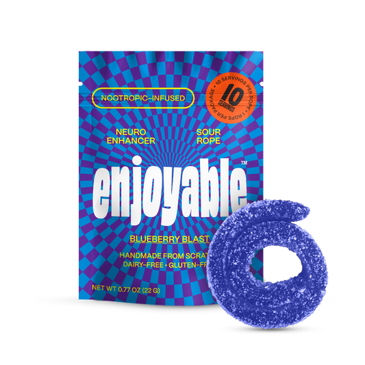 enjoyable Mushroom Sour Rope - Blueberry Blast