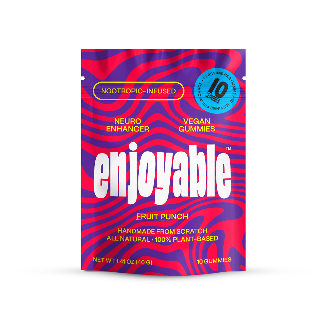 enjoyable Mushroom Gummies - Fruit Punch 10 Count