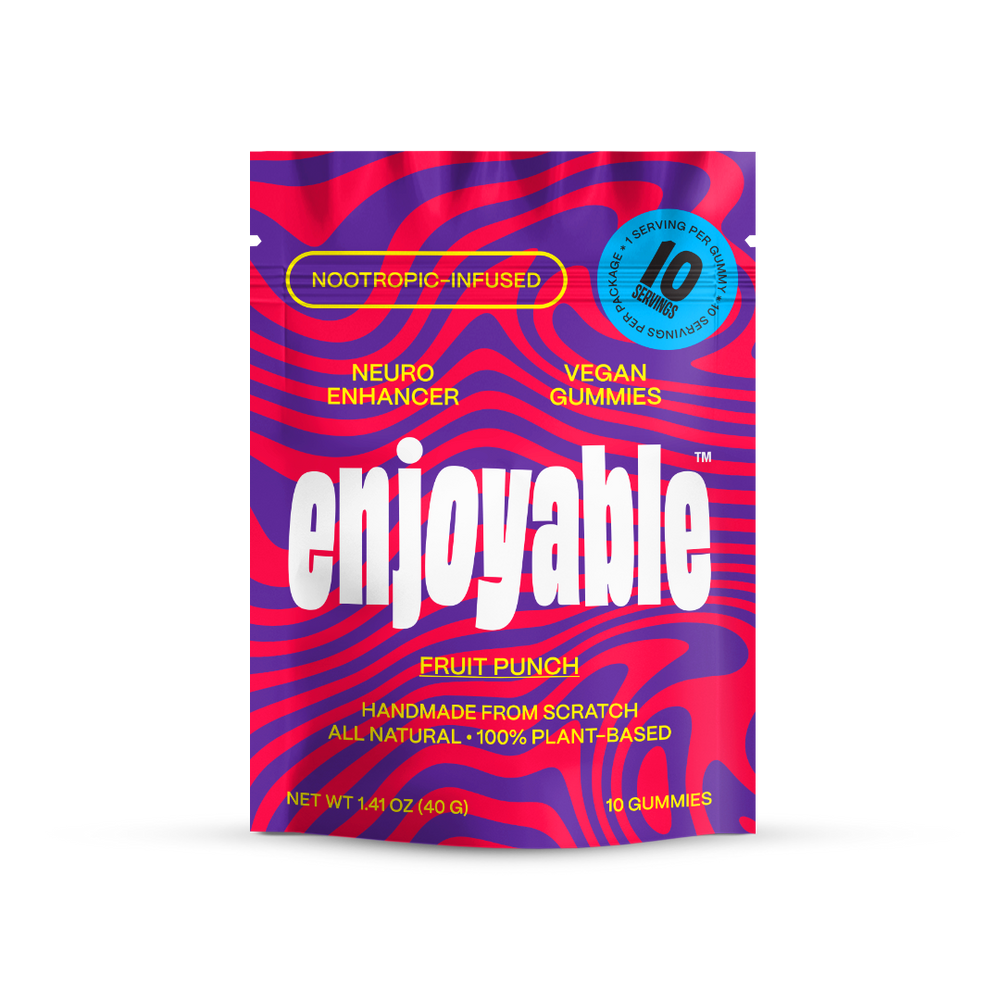 enjoyable Mushroom Gummies - Fruit Punch 10 Count