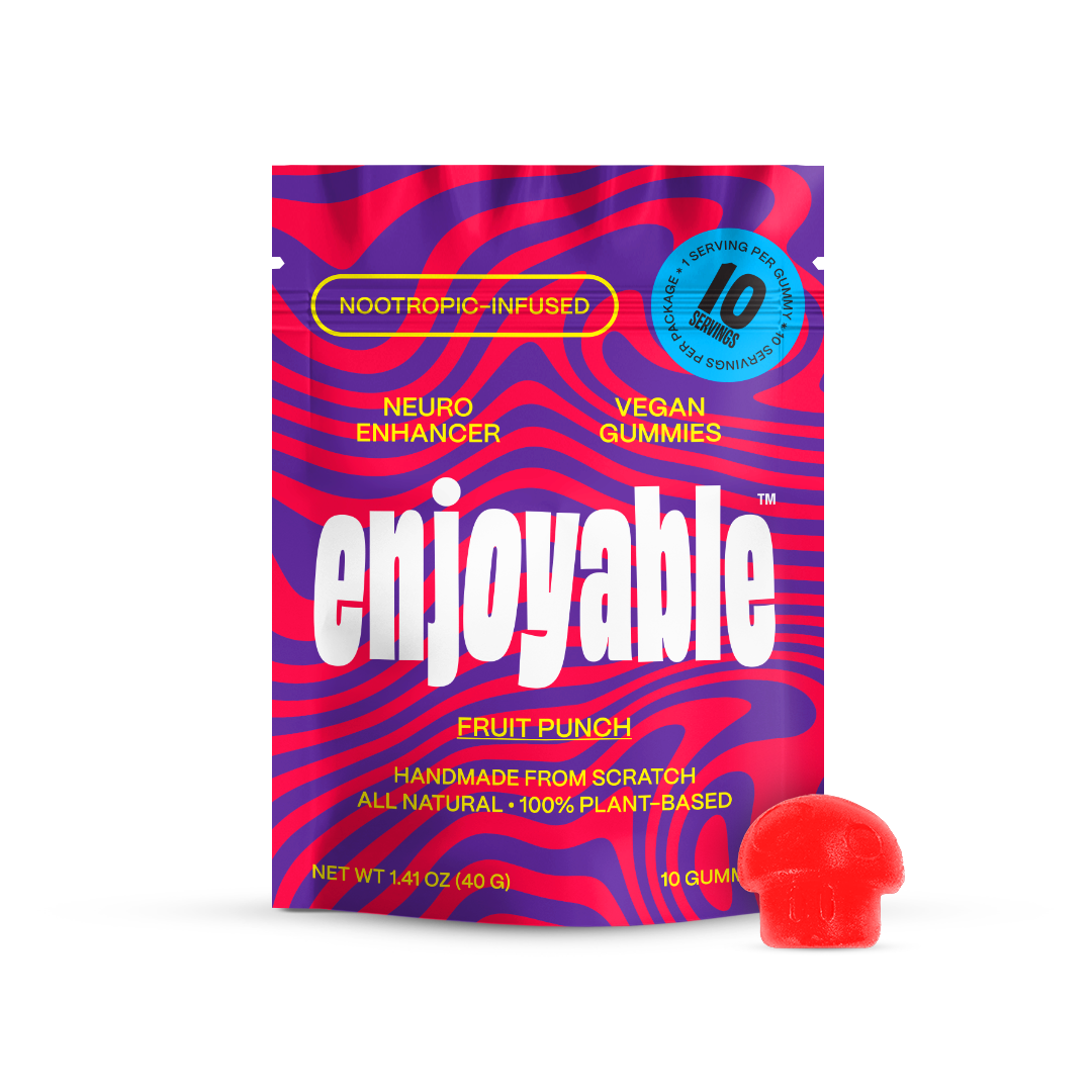 enjoyable Mushroom Gummies - Fruit Punch 10 Count