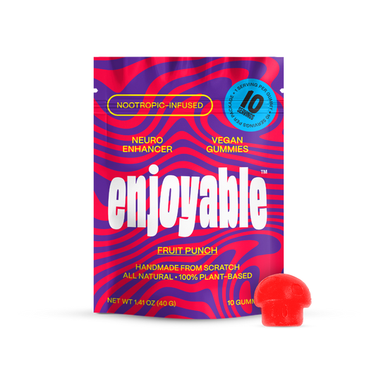 enjoyable Mushroom Gummies - Fruit Punch 10 Count