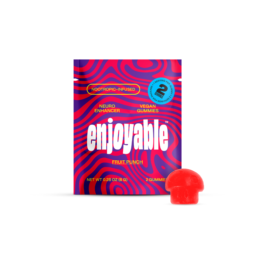enjoyable Mushroom Gummies - Fruit Punch 10 Count