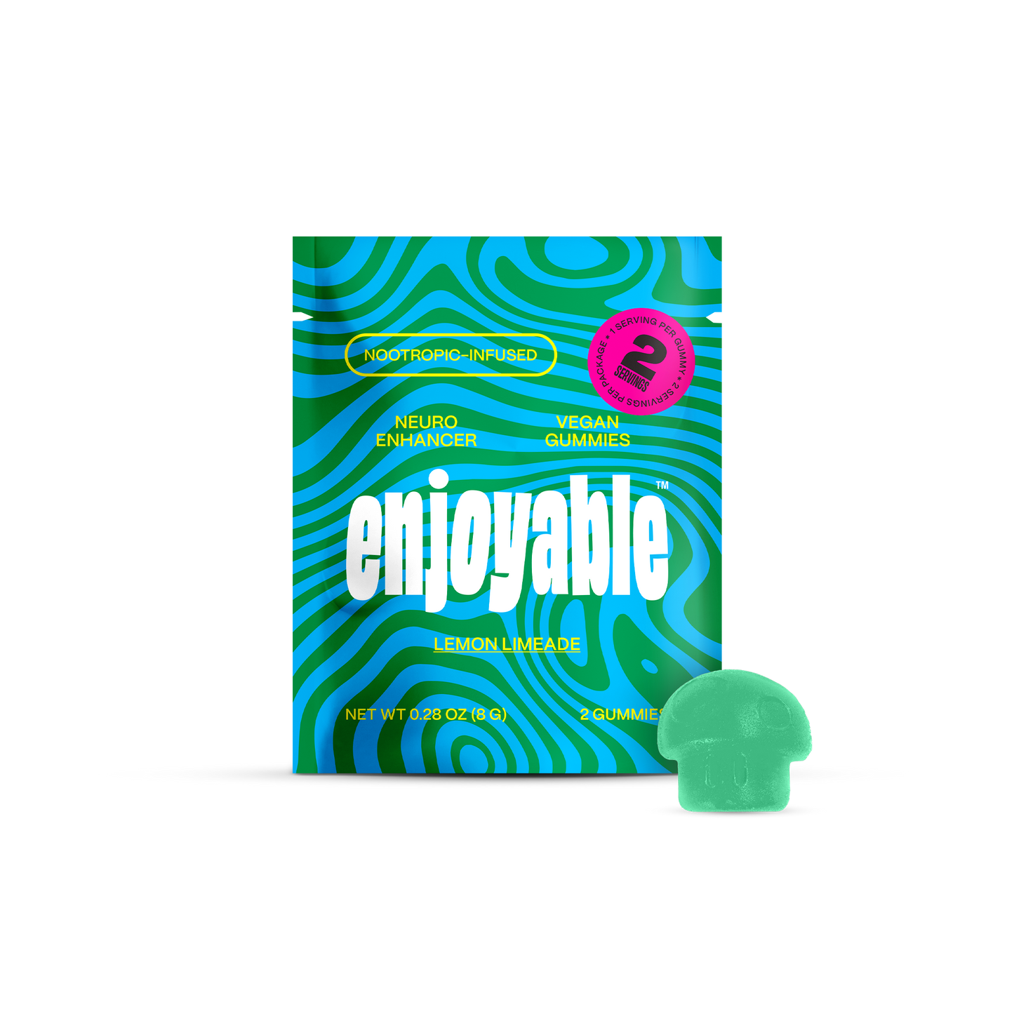 enjoyable Mushroom Gummies - Lemon Limeade 10 Count