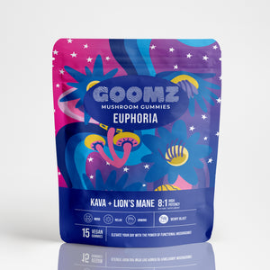 GOOMZ Functional Mushroom Euphoria Gummies With Kava & Lions Mane