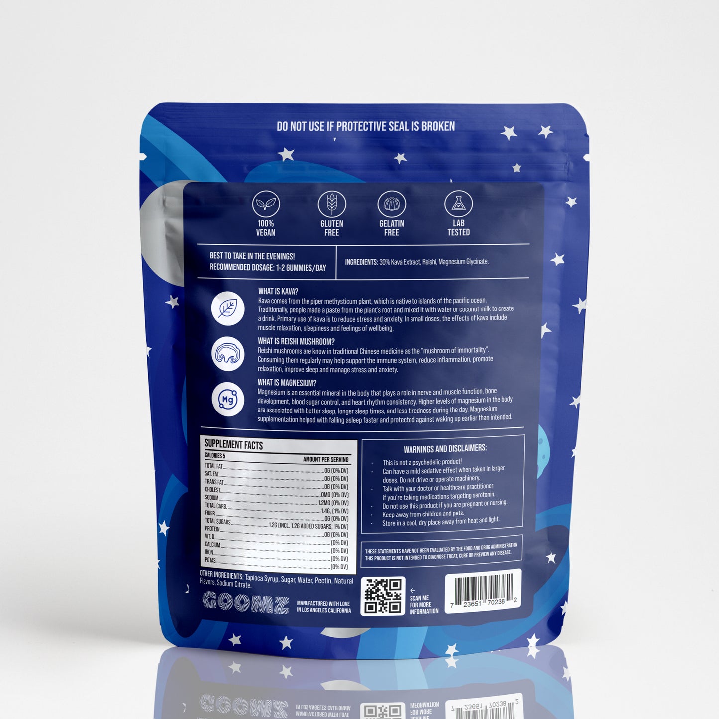 GOOMZ Functional Mushroom Sleep Gummies With Kava & Magnesium