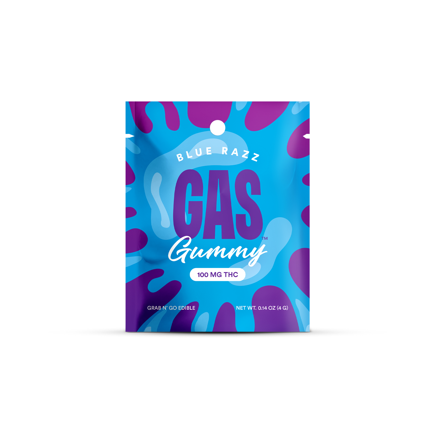 Gas 100 MG THC Gummy - Blue Razz