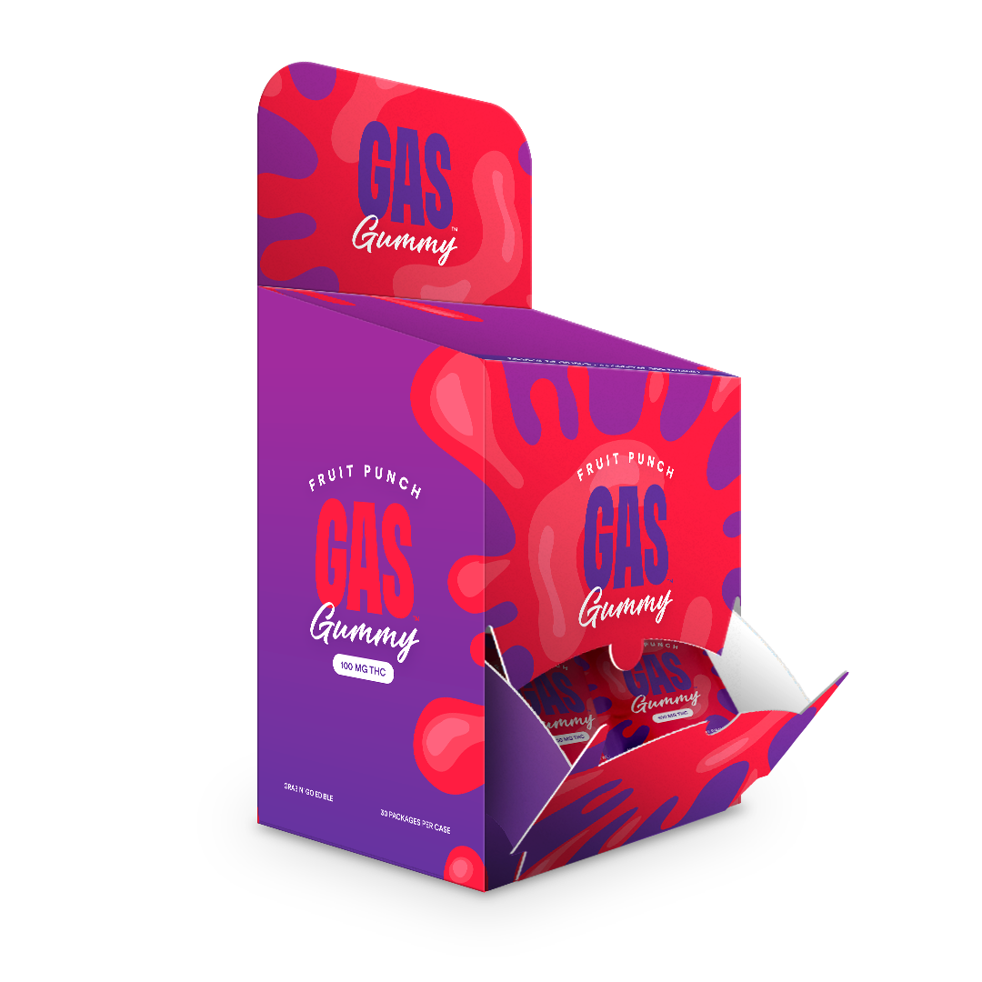 Gas 100 MG THC Gummy - Fruit Punch