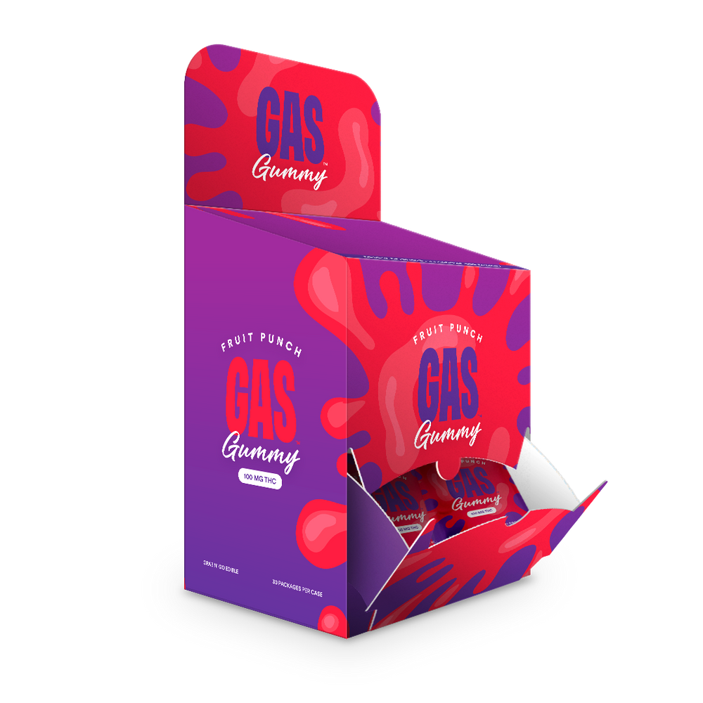 Gas 100 MG THC Gummy - Fruit Punch