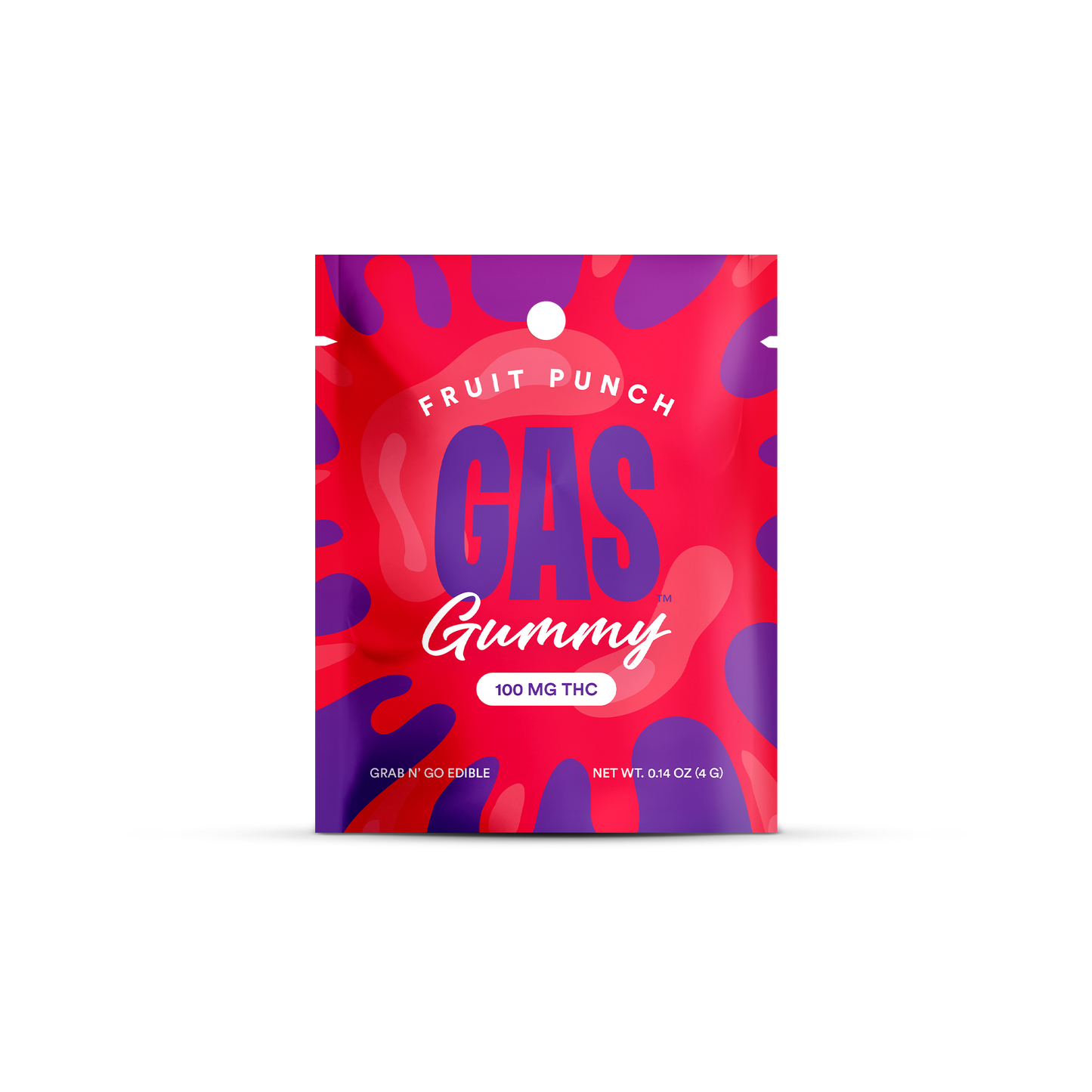 Gas 100 MG THC Gummy - Fruit Punch