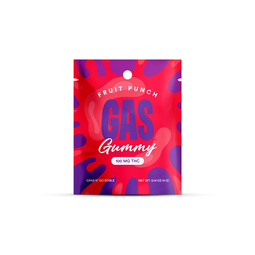Gas 100 MG THC Gummy - Fruit Punch