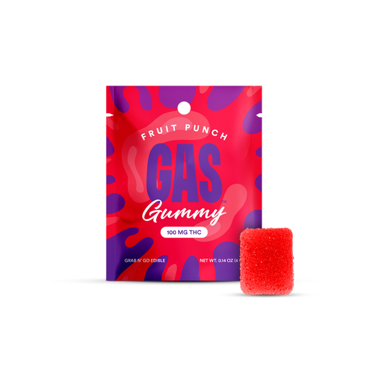 Gas 100 MG THC Gummy - Fruit Punch
