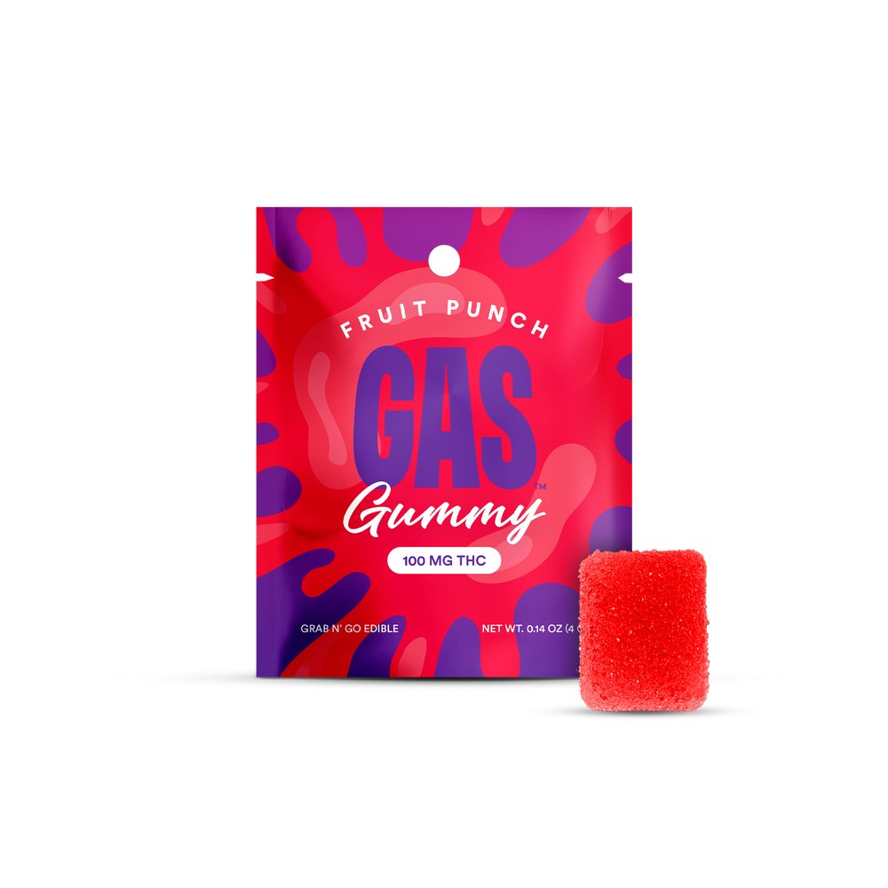 Gas 100 MG THC Gummy - Fruit Punch