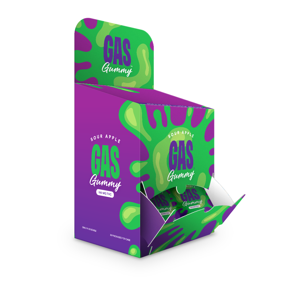 Gas 100 MG THC Gummy - Sour Apple