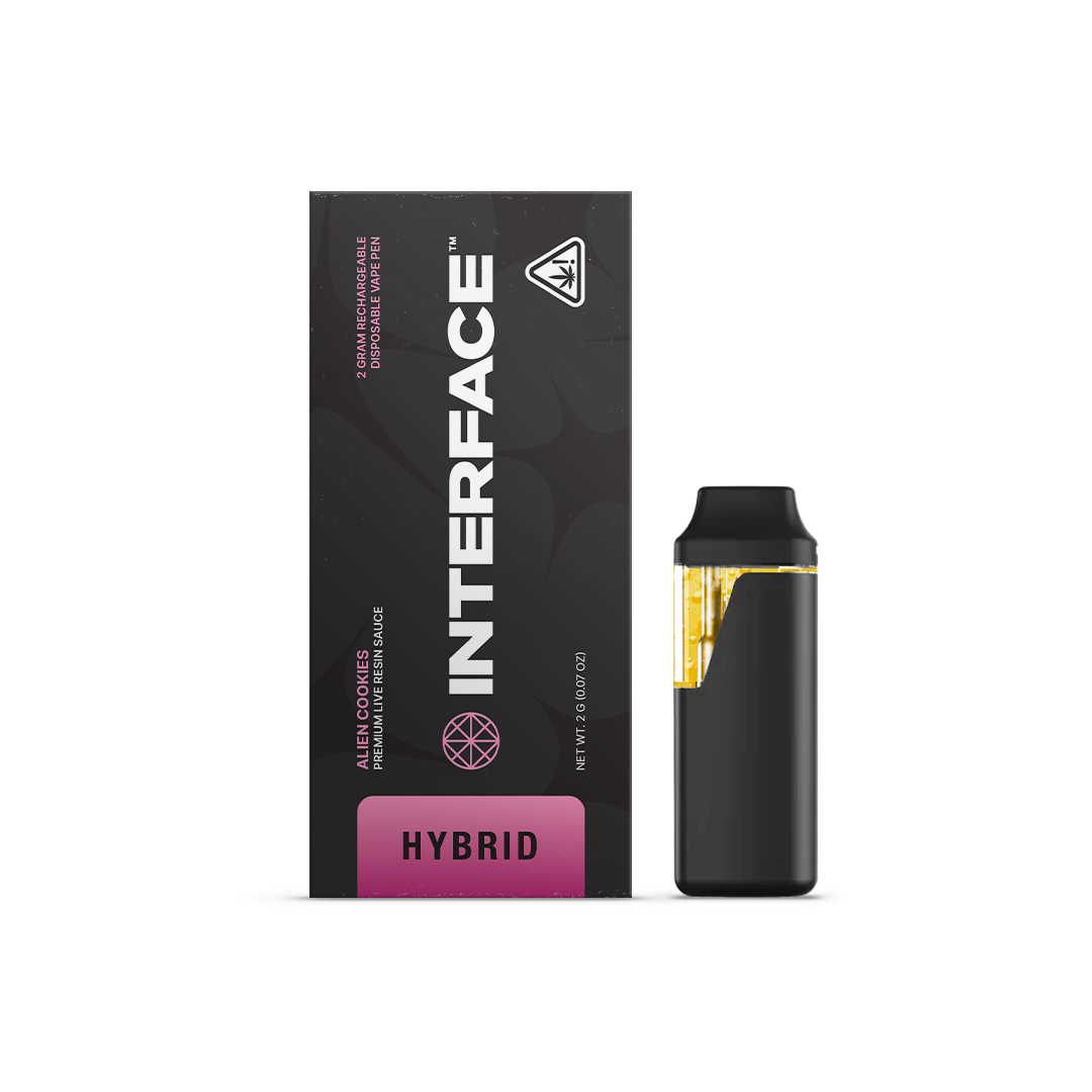 rechargeable cookies disposable vape Interface Live Resin Disposable Pen 2g