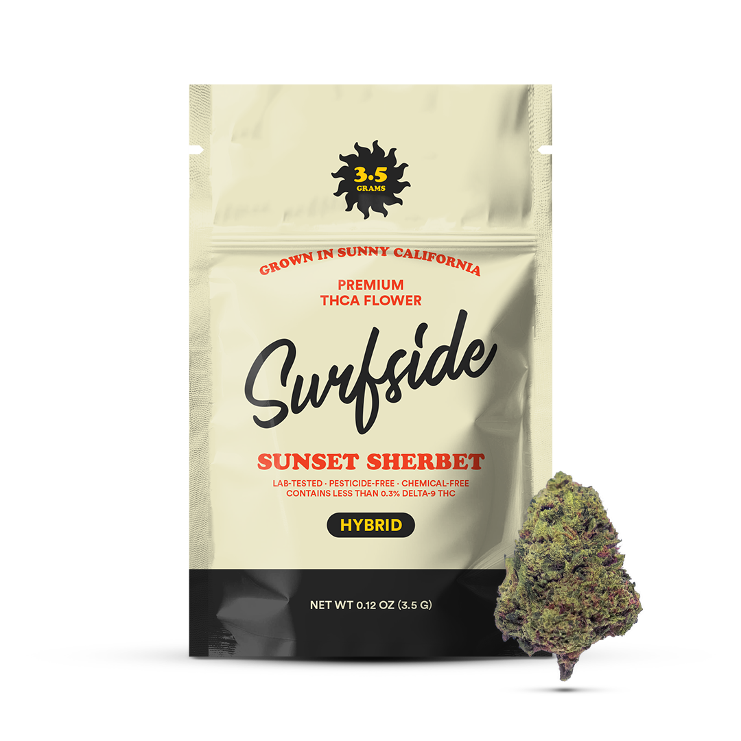 Surfside Premium THCa Flower - Sunset Sherbert 3.5g