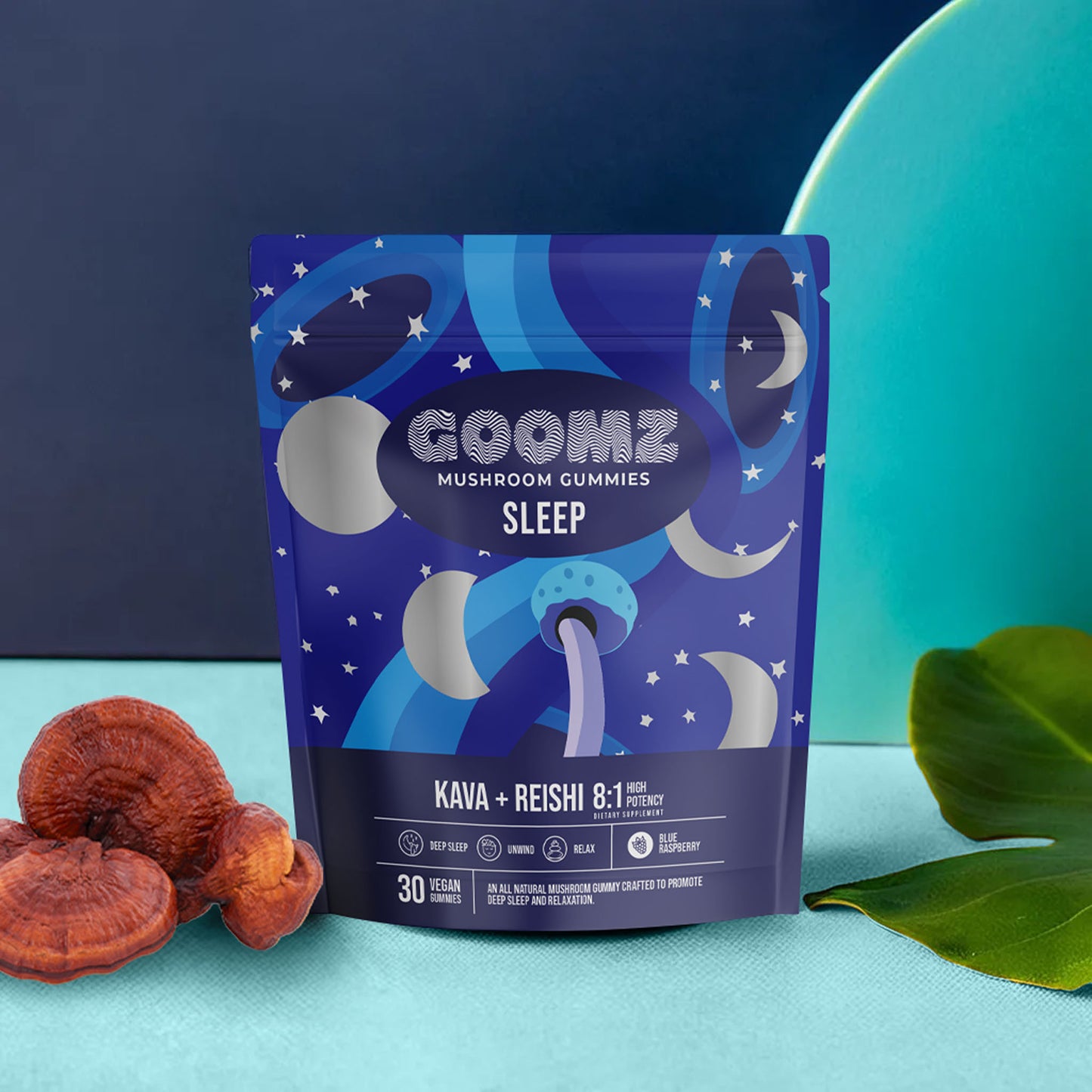 GOOMZ Sleep Gummies with Reishi mushroom