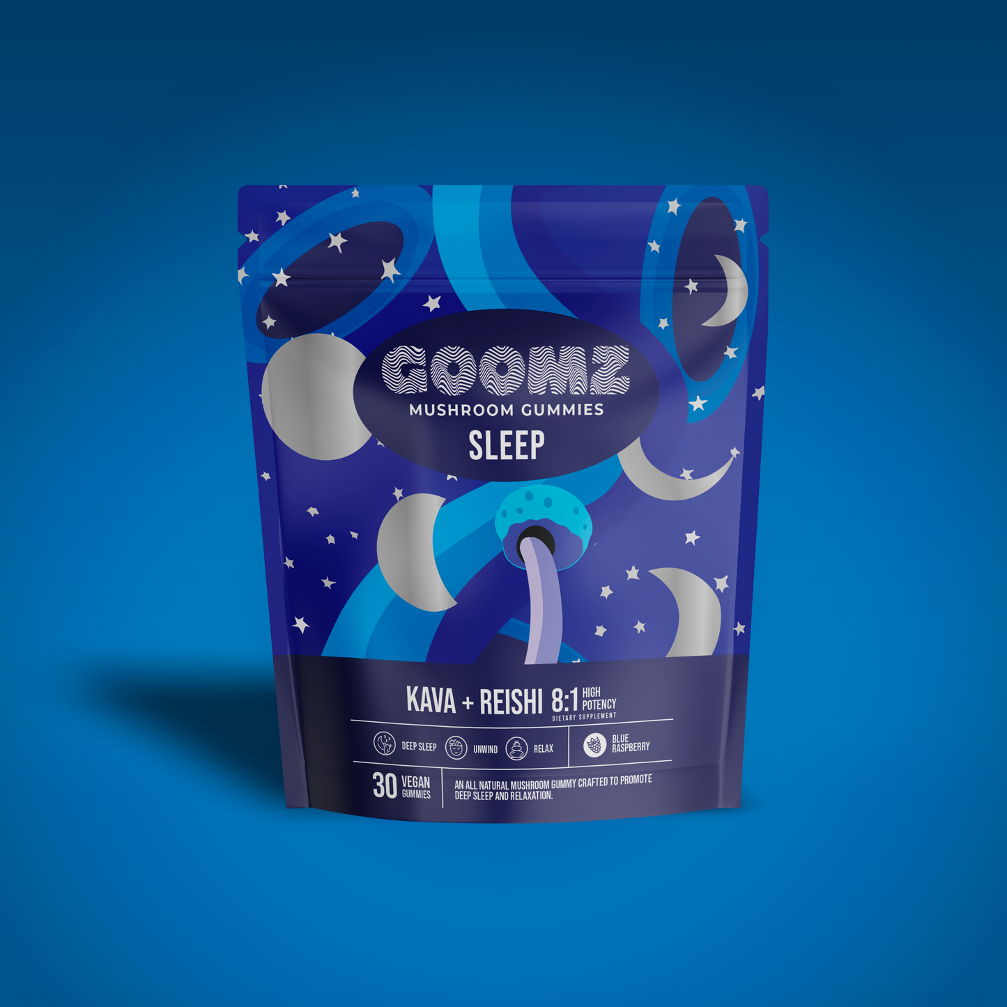 GOOMZ Functional Mushroom Sleep Gummies With Kava & Magnesium