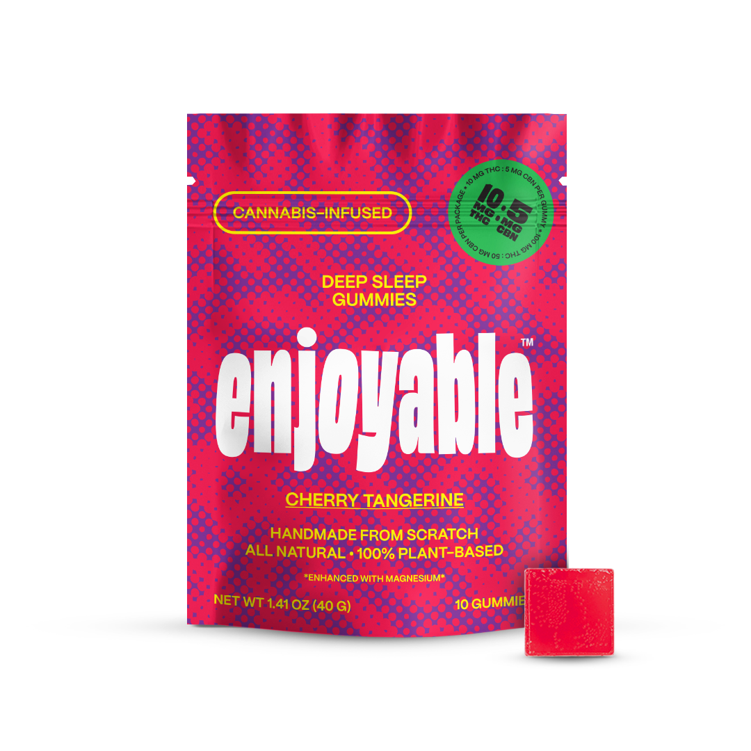 enjoyable Deep Sleep THC Gummies - Cherry Tangerine 10 MG