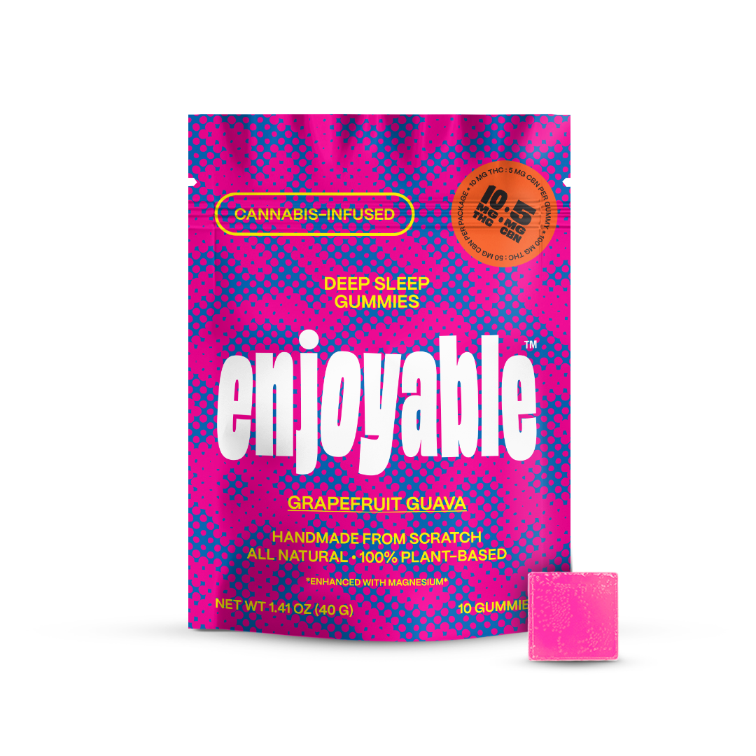 enjoyable Deep Sleep THC Gummies - Grapefruit Guava 10 MG