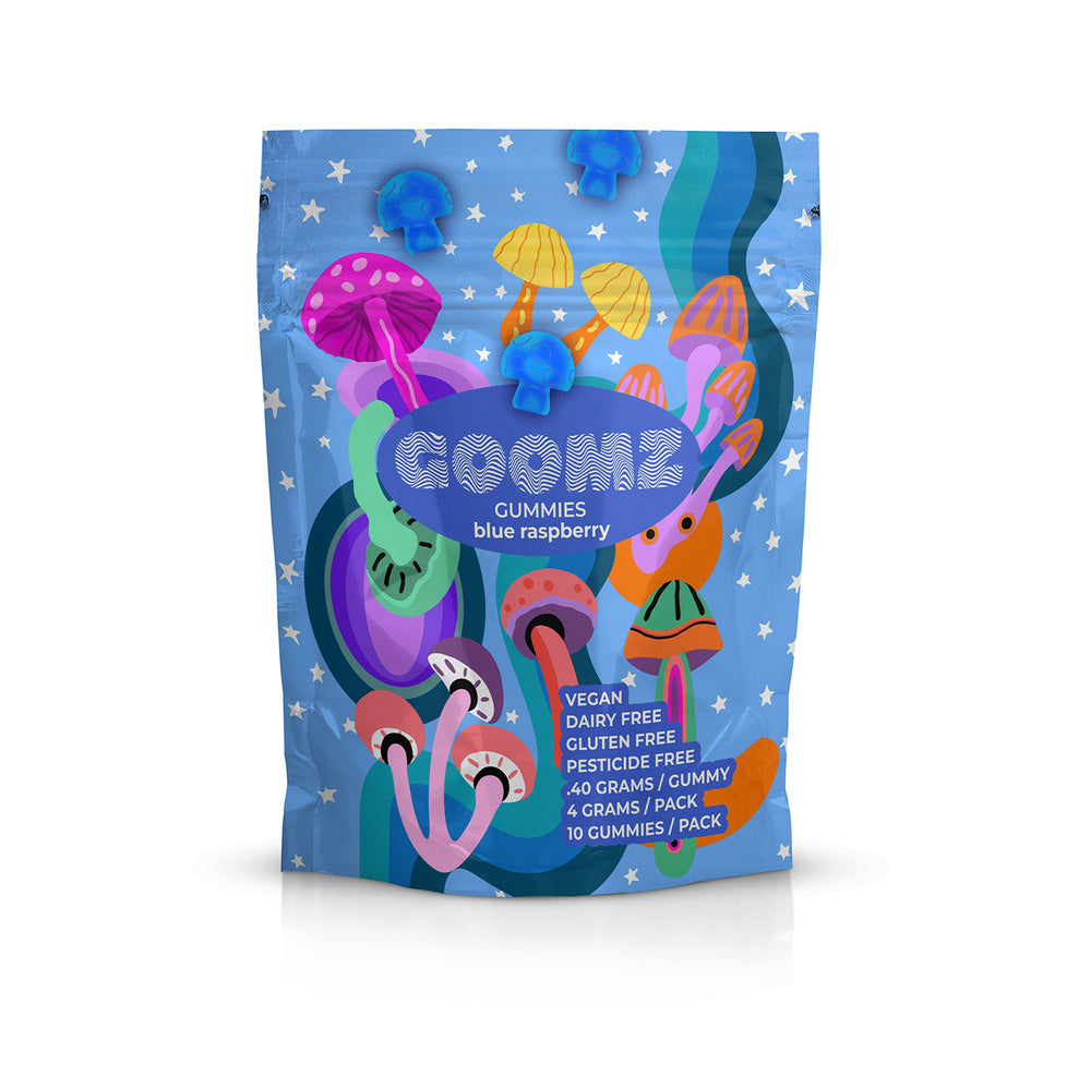 Goomz Nootrpic Mushroom Gummies - Blue Raspberry