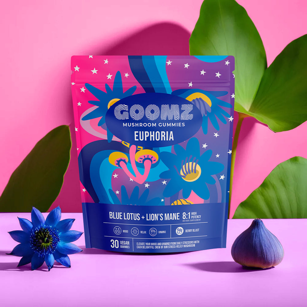 GOOMZ Euphoria Mushroom Gummies with Blue Lotus