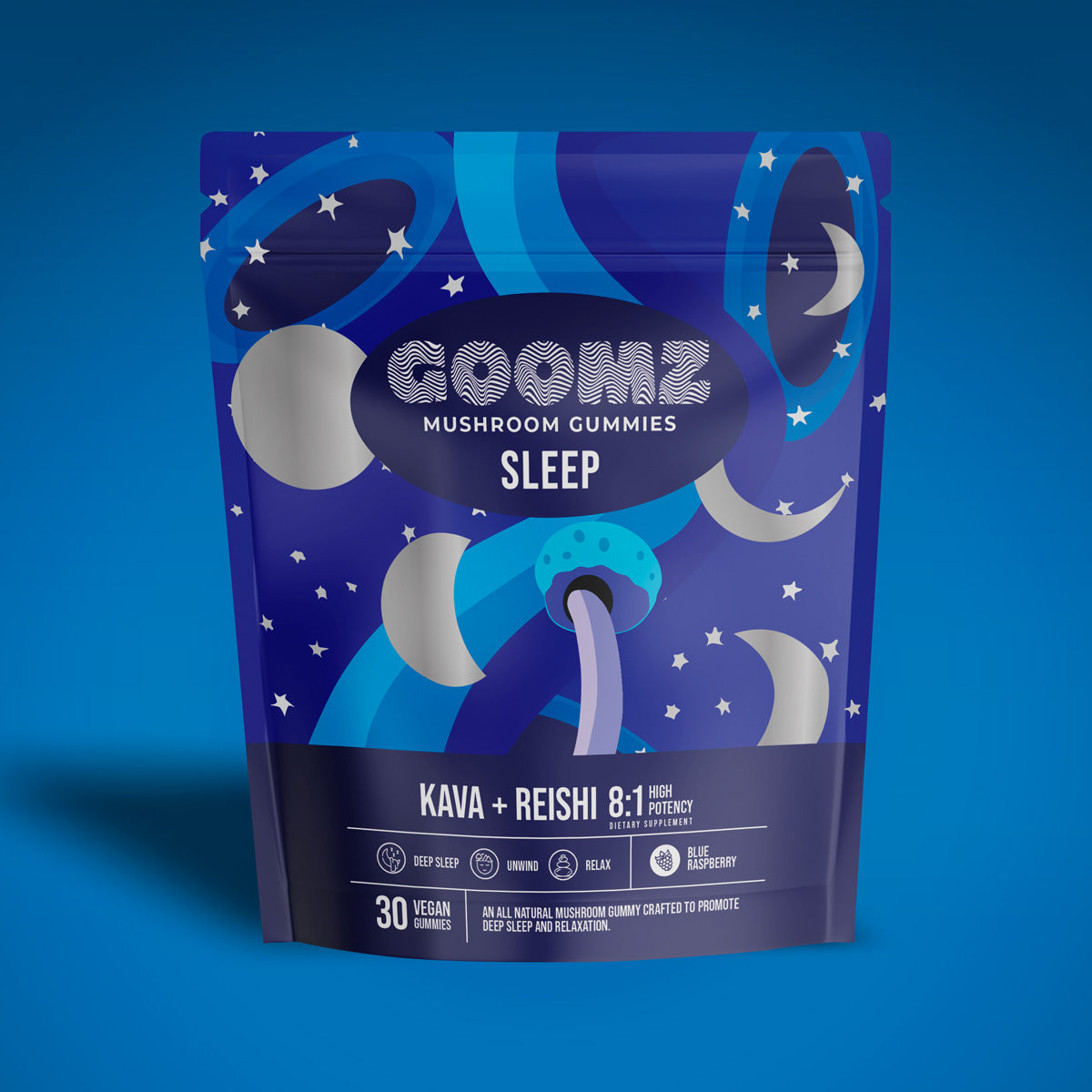 Pouch of Goomz Sleep Mushroom Gummies